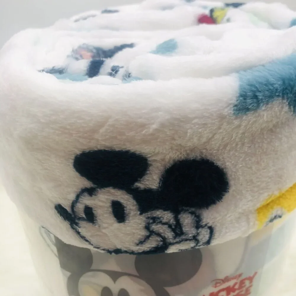 Disney's Oversized Supersoft Printed Plush Throw by The Big One Mickey Shapes‎